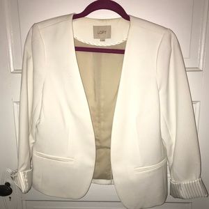 Winter white Ann Taylor Loft blazer